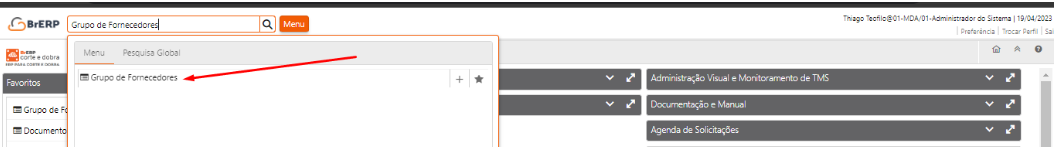 Grupo de Fornecedores